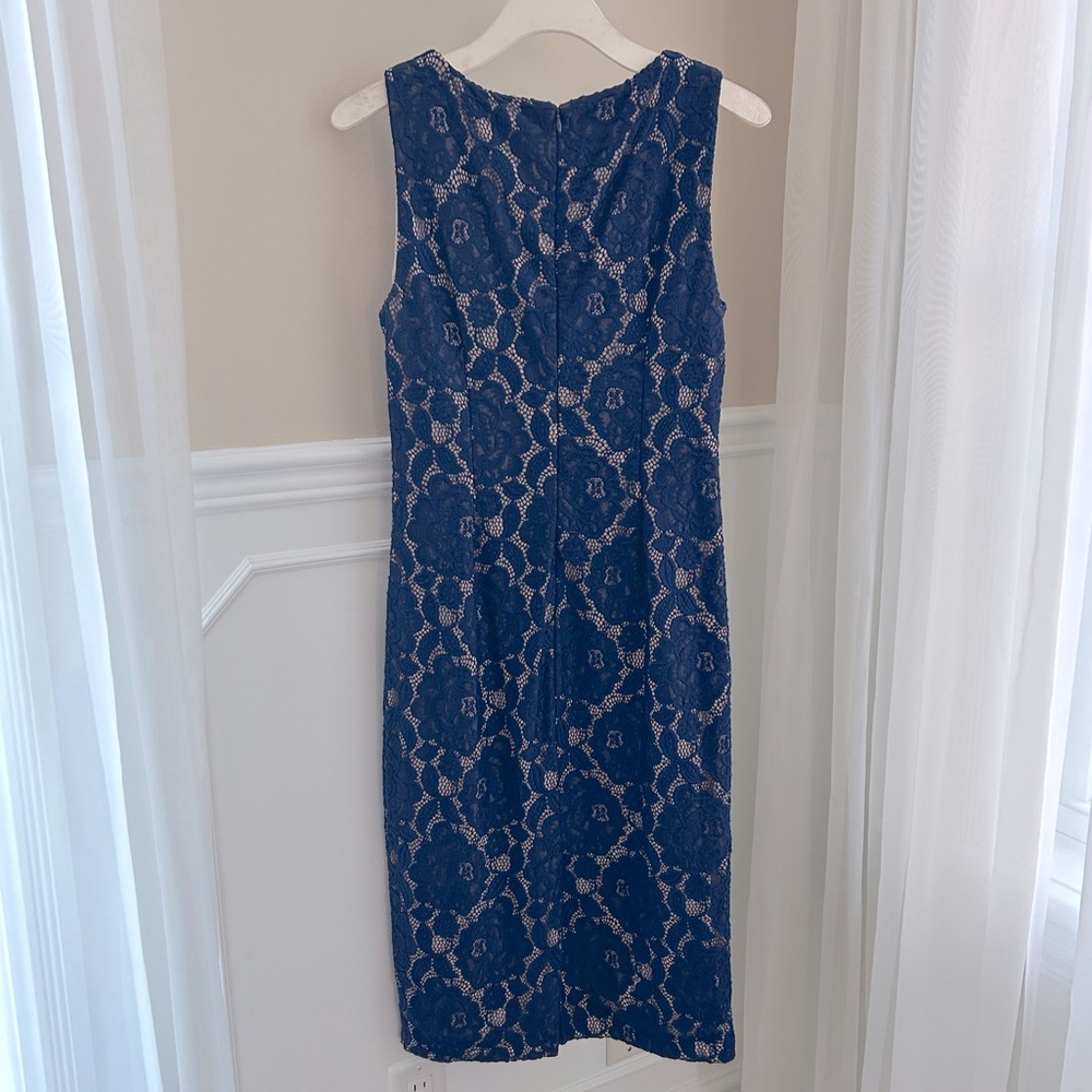 Ivanka Trump Lace Navy Sheath Dress - Picture 11 of 16